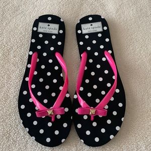 Kate Spade Flip Flops With Bow